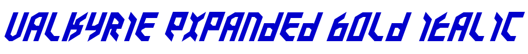 Valkyrie Expanded Bold Italic шрифт